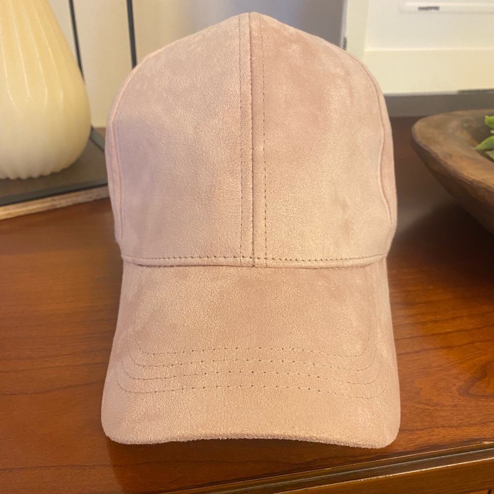 Faux Suede Baseball Hat